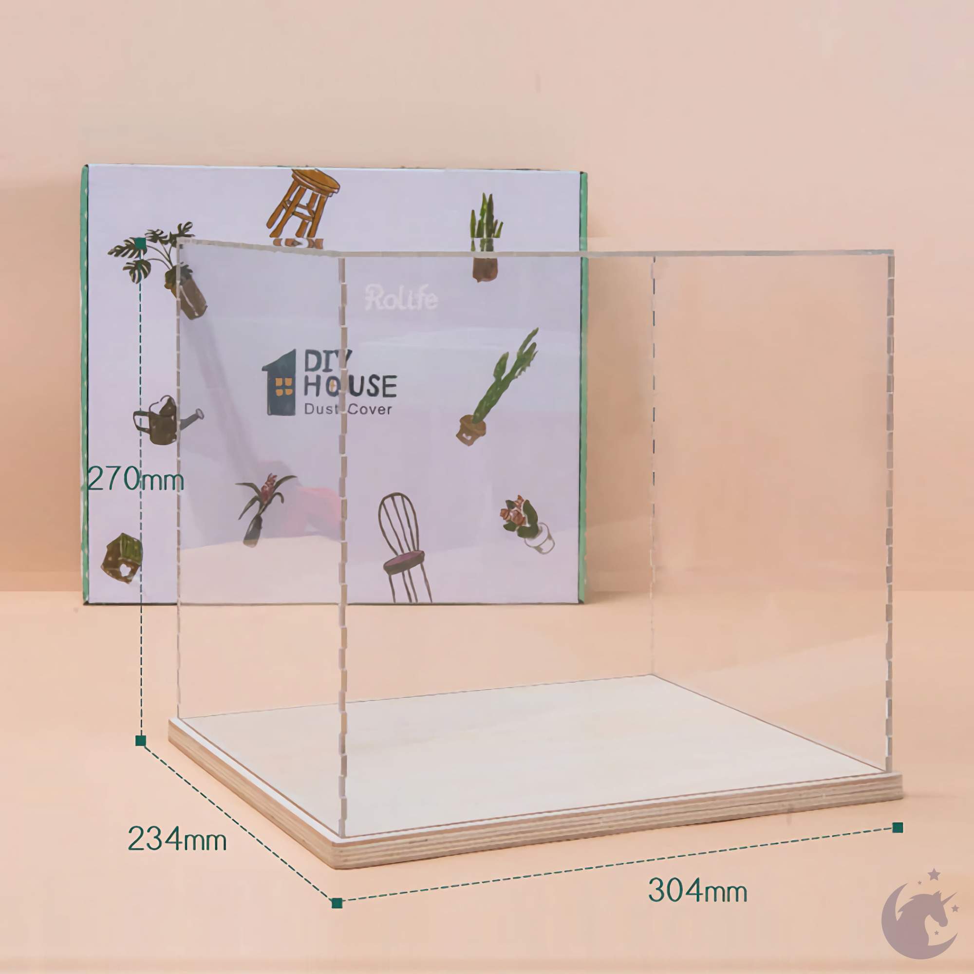 Display Case for Robotime/Rolife DIY Miniatures Dollhouse