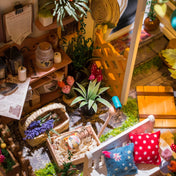 unicorntoys rolife robotime diy miniature dollhouse dg108 Miller's Garden diorama craft kit