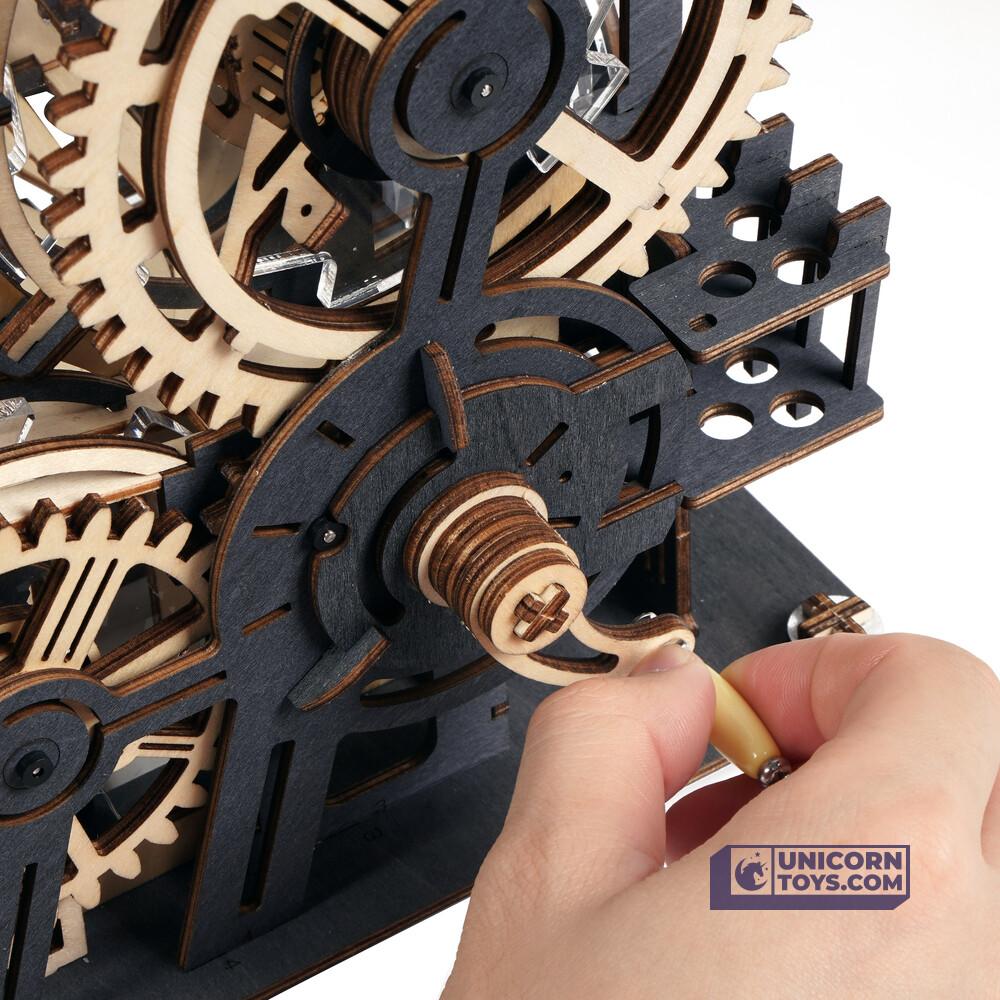 Marble Night City | Mechanical Marble Run Fortress | Robotime ROKR LGA01 Marble Run Puzzle Kit