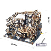 Marble Night City | Mechanical Marble Run Fortress | Robotime ROKR LGA01 Marble Run Puzzle Kit