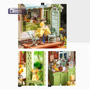 Flowery Sweets & Teas | Robotime DG146 DIY 1:24 Dollhouse Miniatures Kit