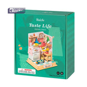 Tiny Dollhouse Robotime Rolife DS015/016/017/018 DIY Dollhouse Miniatures Collection