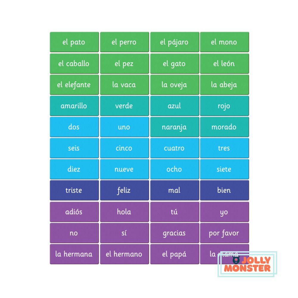 Magnetic - Spanish Words