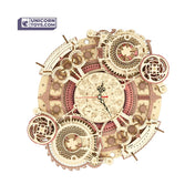 Zodiac Wall Clock | Robotime ROKR LC601 Time Art Mechanical Puzzle Kit