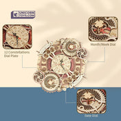 Zodiac Wall Clock | Robotime ROKR LC601 Time Art Mechanical Puzzle Kit