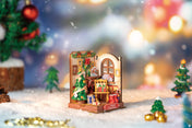 Christmas Fireplace | Robotime Rolife DS041 DIY Dollhouse Miniatures House