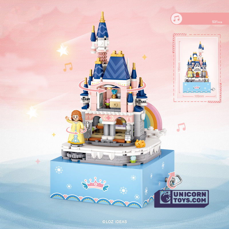 Castle - Music Box | LOZ1220 Mini Block Building Set for Ages 14+
