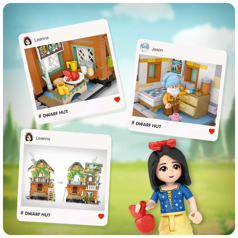 TiNYKLASH2個セット新品と中古品 Dwarf Hut | LOZ 1226 Mini Block Set Fairy Tale for Ages 10+