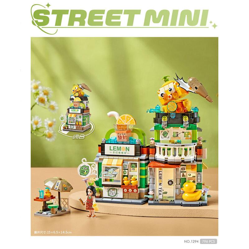LOZ 1294 Lemon Tea Shop Mini Street Food Set for Age 10+ – Unicorn