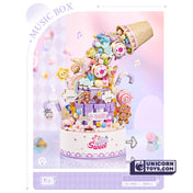 Sweet Fluid music box with button cell | LOZ1953 Mini Block Building Set for Ages 14+