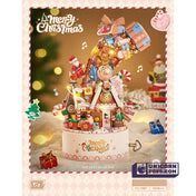 Christmas Music Box with button cell | LOZ1957 Mini Block Building Set for Ages 14+