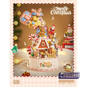 Christmas Music Box with button cell | LOZ1957 Mini Block Building Set for Ages 14+