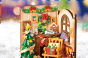 Christmas Fireplace | Robotime Rolife DS041 DIY Dollhouse Miniatures House