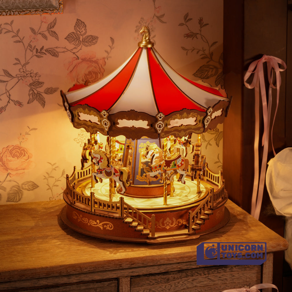 Classic Carousel | Rolife 3D Wooden Puzzle AMC01