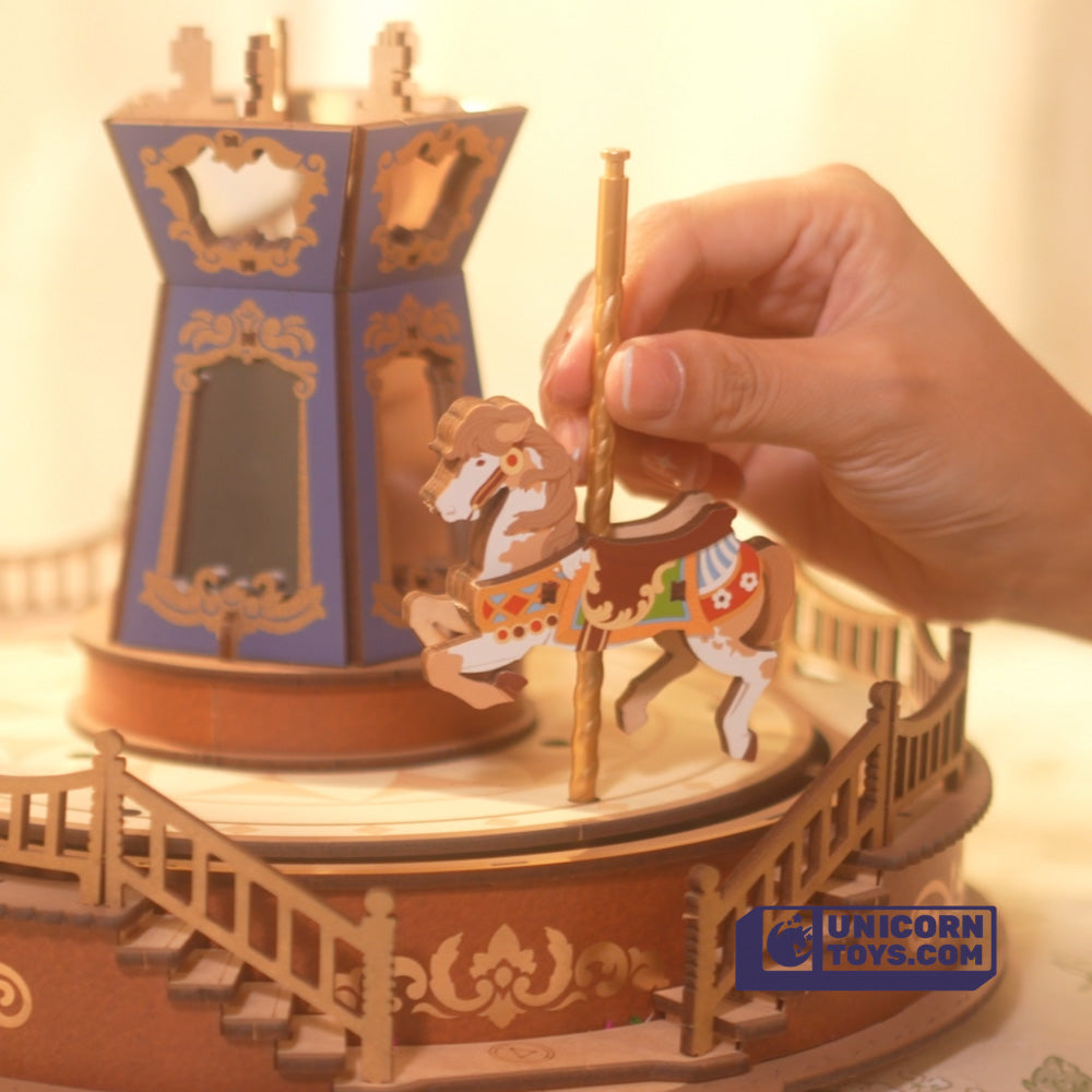 Classic Carousel | Rolife 3D Wooden Puzzle AMC01