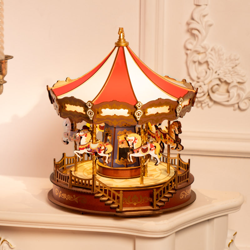 Classic Carousel | Rolife 3D Wooden Puzzle AMC01