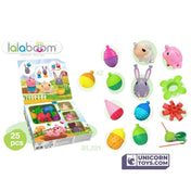 Lalaboom Gift Set of Farm Animal Educational Beads BL321 | Evolving Educational Toys for Babies and Children