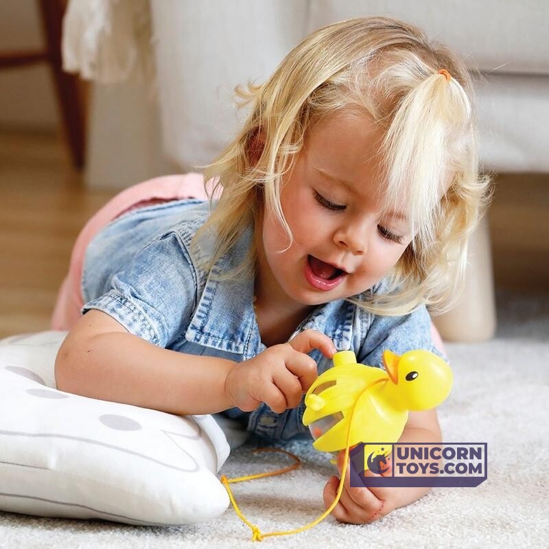 Lalaboom Early-Age Pull-Along Duck and Educational Beads BL330 | Evolving Educational Toys for Babies and Children