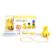 Lalaboom Early-Age Pull-Along Duck and Educational Beads BL330 | Evolving Educational Toys for Babies and Children