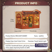 Mrs. Hunt Bakery | CuteBee CWGB401 DIY Miniature House Kit