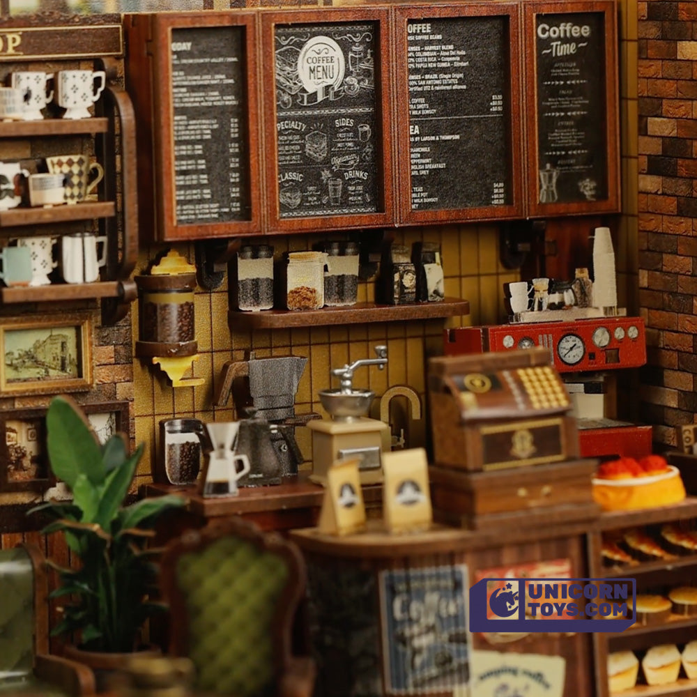 Corner Coffee Shop | CuteBee CWGB402 DIY Miniature House Kit
