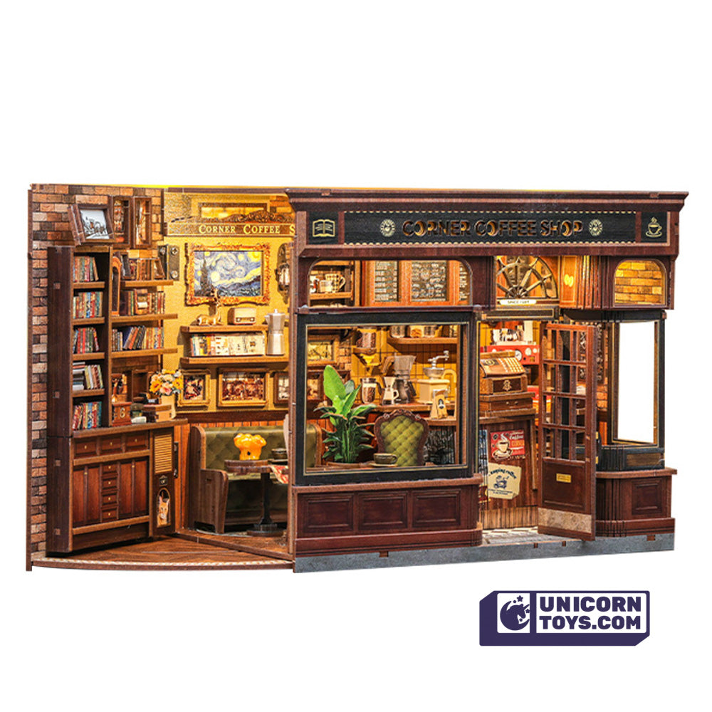 Corner Coffee Shop | CuteBee CWGB402 DIY Miniature House Kit