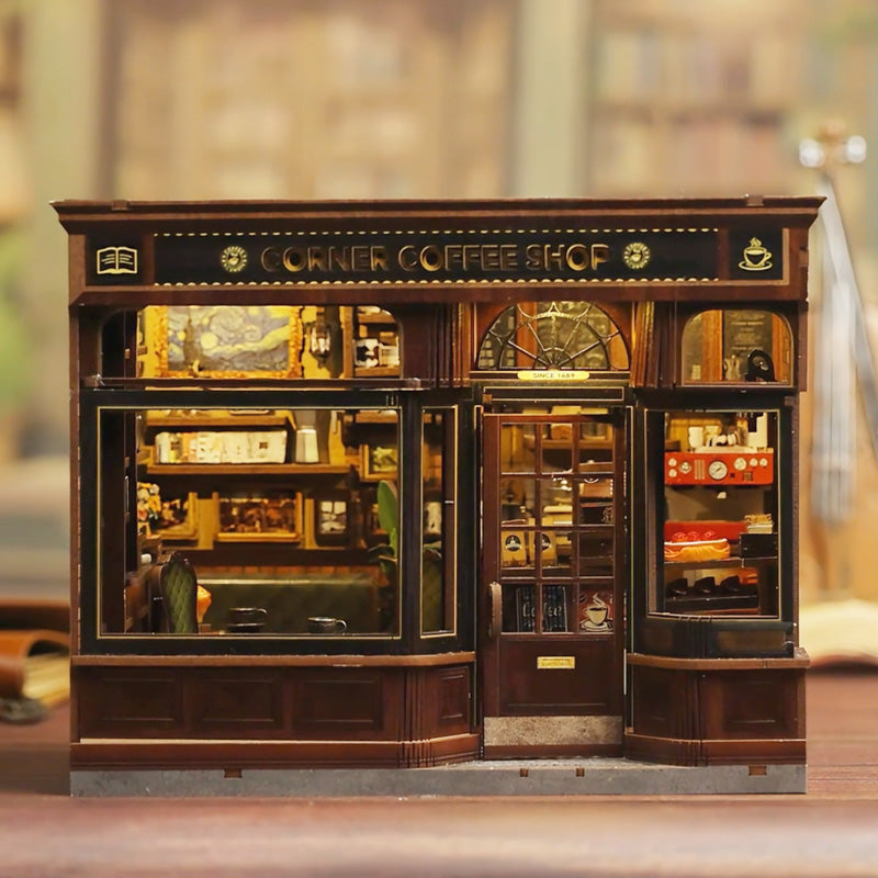 Corner Coffee Shop | CuteBee CWGB402 DIY Miniature House Kit