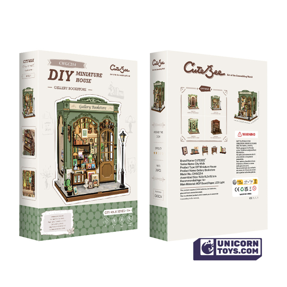 Gallery Bookstore | CuteBee CWGC214 DIY Miniature House Kit