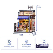 Beika-cho Convenience Store | CuteBee CWGC222 DIY Miniature House Kit
