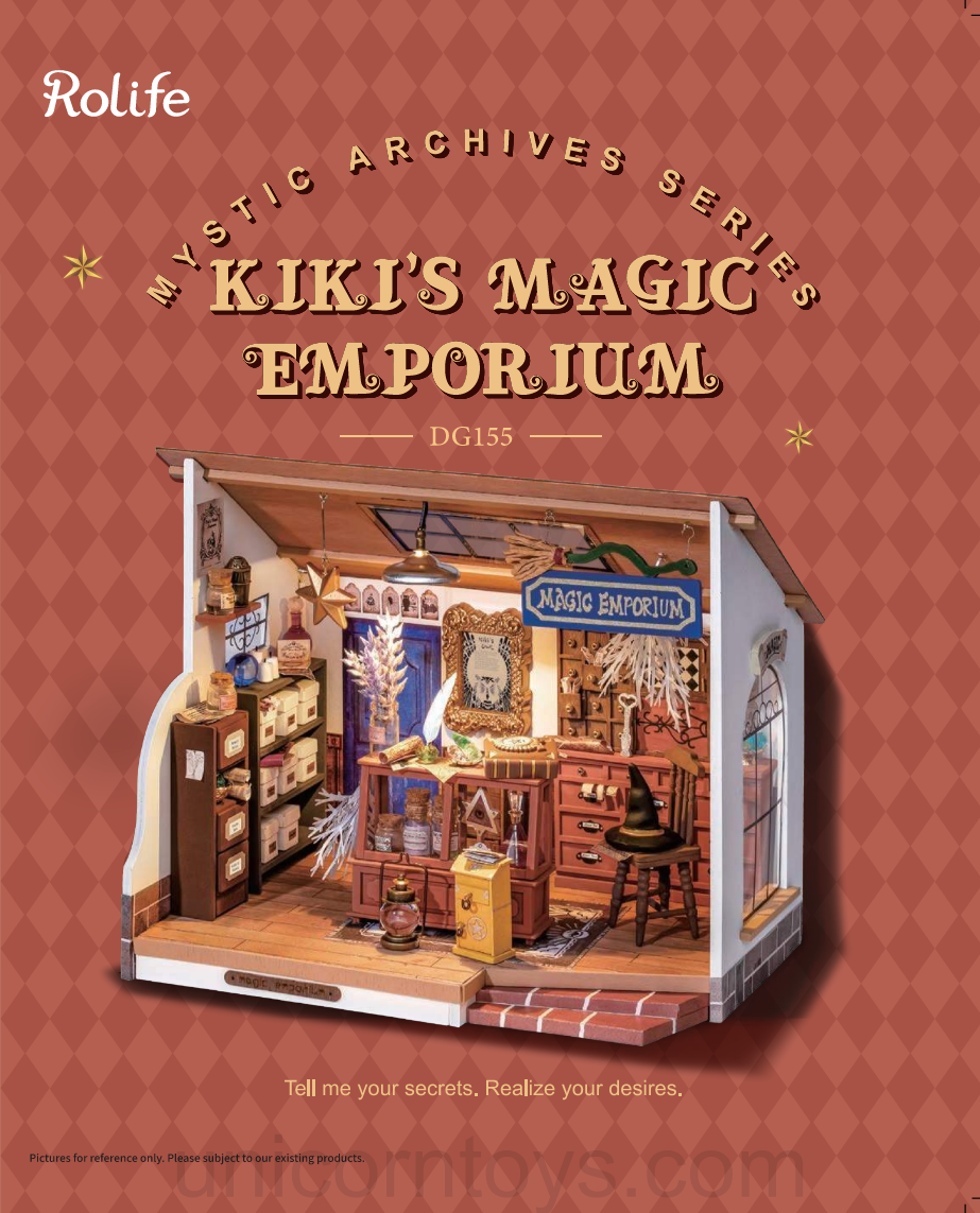 DG155 - Kiki Magic Emporium | Robotime Rolife Miniatures Kit Manual
