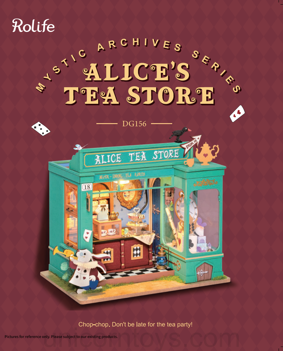 DG156 - Alice Tea Store | Robotime Rolife Miniatures Kit Manual