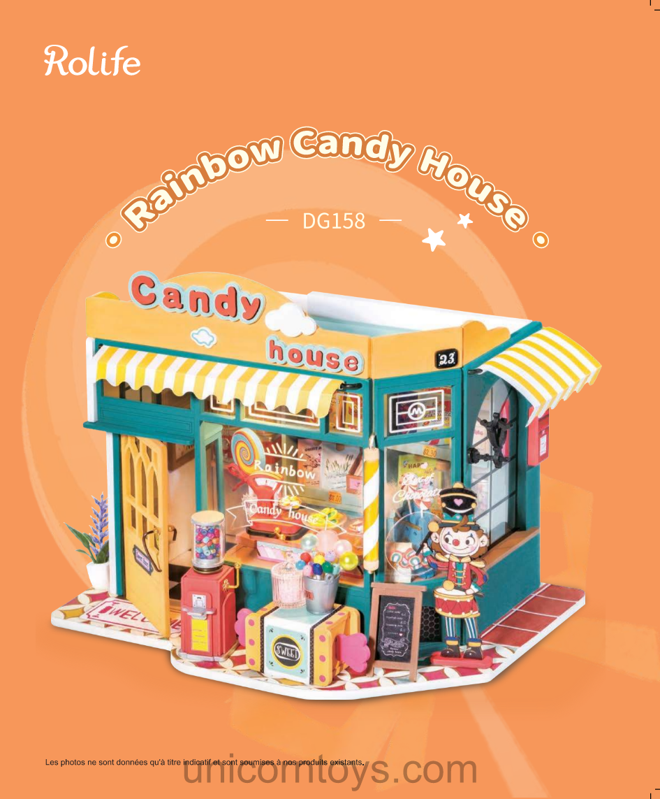DG158 - Rainbow Candy House Manuel en Français