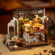 Slow Life Café | Robotime RDG162 DIY Dollhouse Miniatures Kit