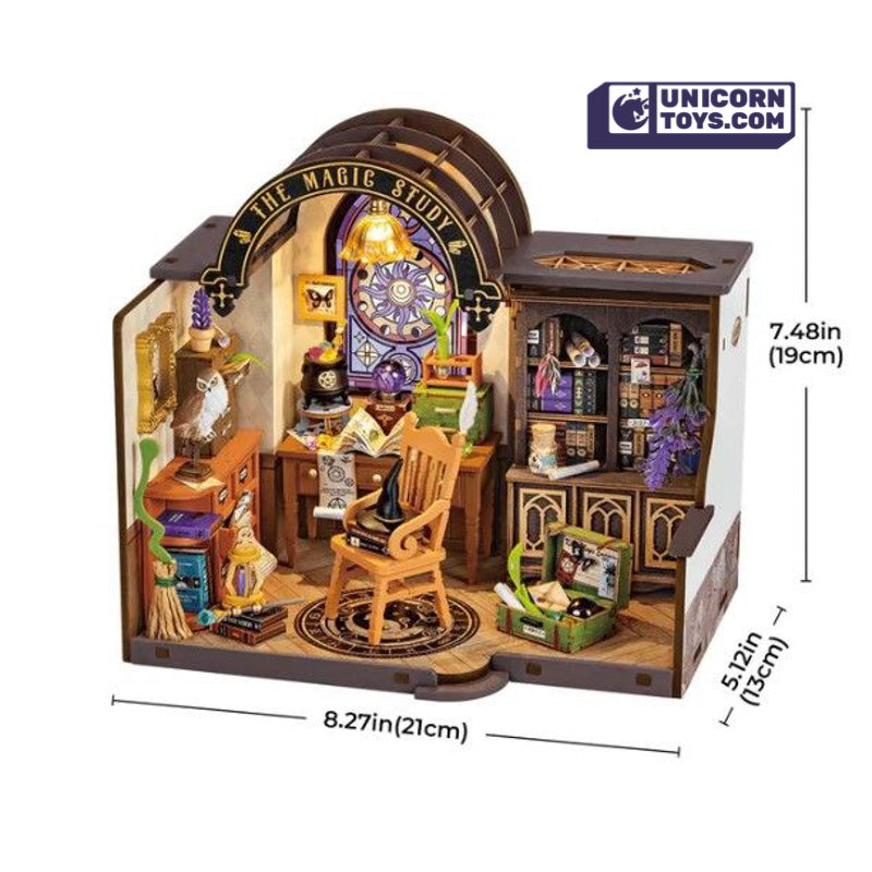 The Magic Study | Robotime DG166 DIY Dollhouse Miniatures Kit