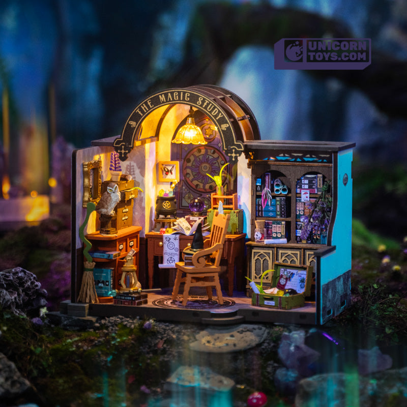 The Magic Study | Robotime DG166 DIY Dollhouse Miniatures Kit