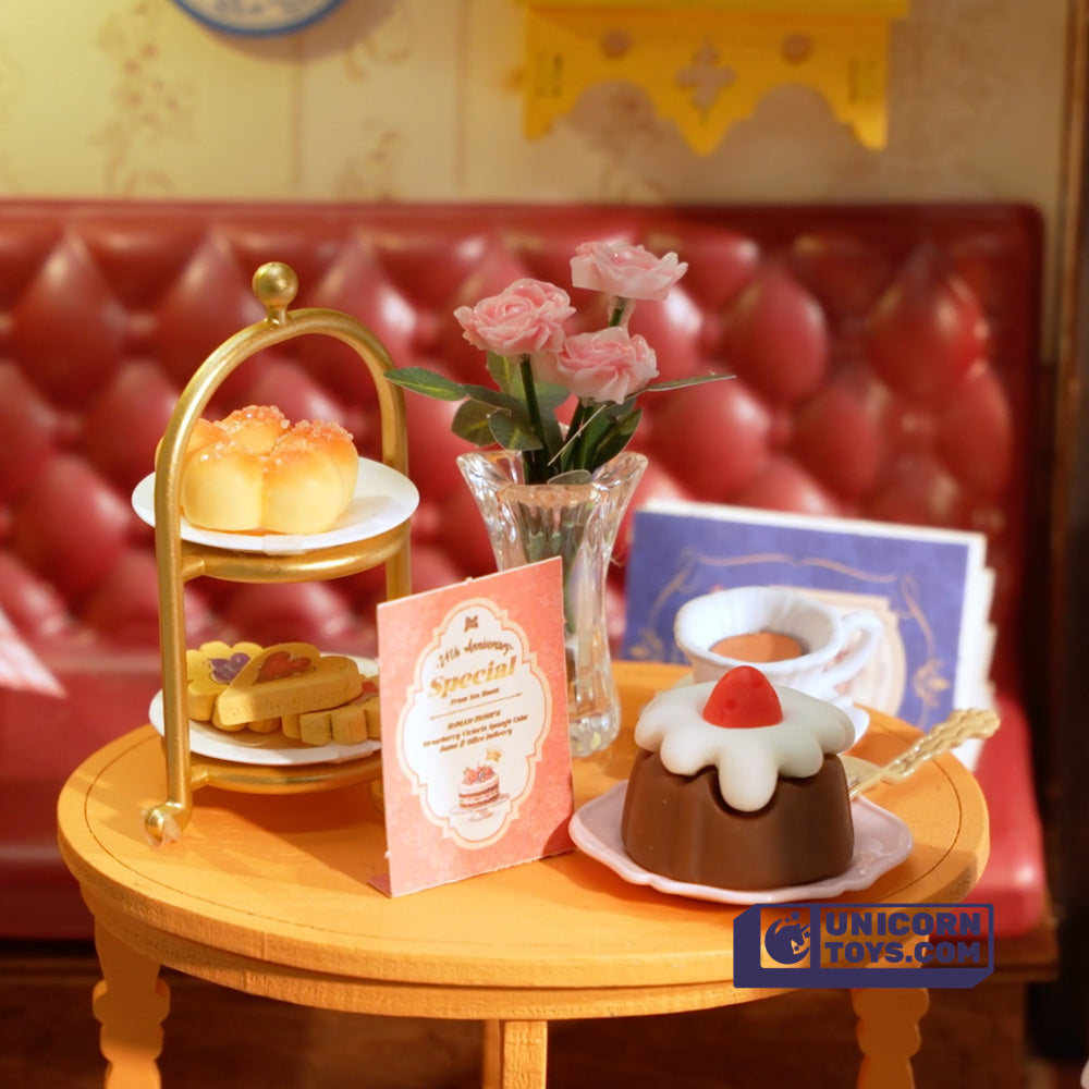 Leisure Time Tea Room | Robotime DG171 DIY Dollhouse Miniatures Kit