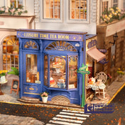 Leisure Time Tea Room | Robotime DG171 DIY Dollhouse Miniatures Kit