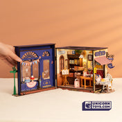 Leisure Time Tea Room | Robotime DG171 DIY Dollhouse Miniatures Kit