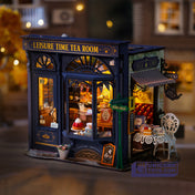 Leisure Time Tea Room | Robotime DG171 DIY Dollhouse Miniatures Kit