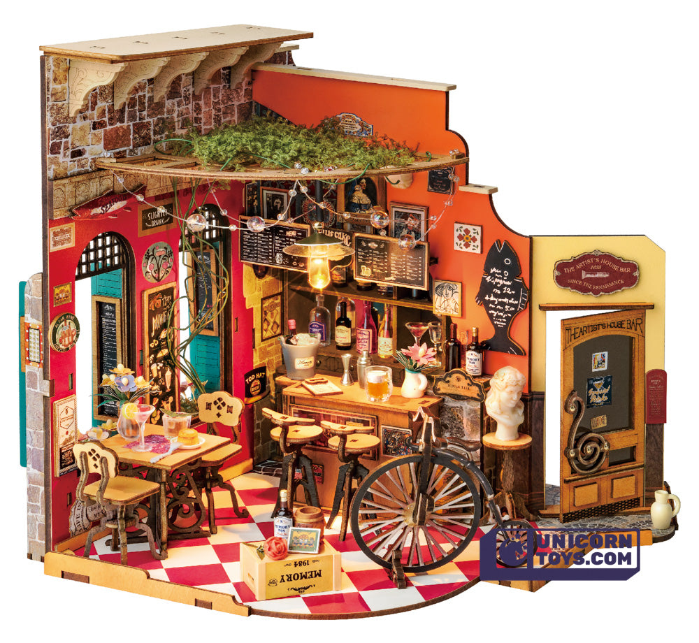 Cheers Bar & Dining | Robotime DG173 DIY Dollhouse Miniatures Kit