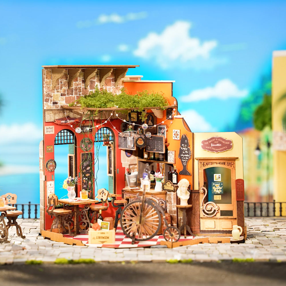 Cheers Bar & Dining | Robotime DG173 DIY Dollhouse Miniatures Kit