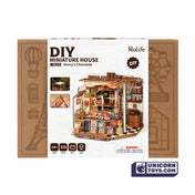 Henry's Chocolate | Robotime DG174 DIY Dollhouse Miniatures Kit