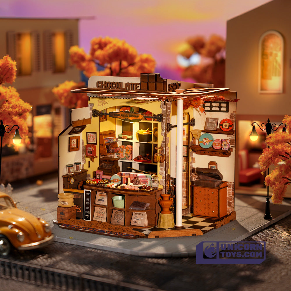 Henry's Chocolate | Robotime DG174 DIY Dollhouse Miniatures Kit