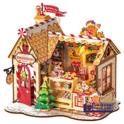 Gingerbread House | Robotime DG176 DIY Dollhouse Miniatures Kit