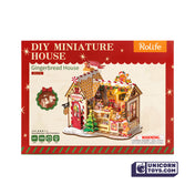 Gingerbread House | Robotime DG176 DIY Dollhouse Miniatures Kit