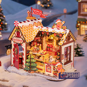 Gingerbread House | Robotime DG176 DIY Dollhouse Miniatures Kit