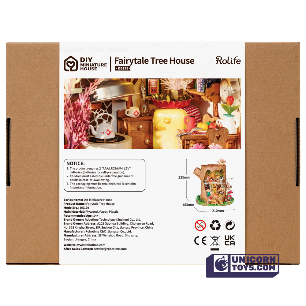 Fairytale Tree House  | Robotime DG179 DIY Dollhouse Miniatures Kit