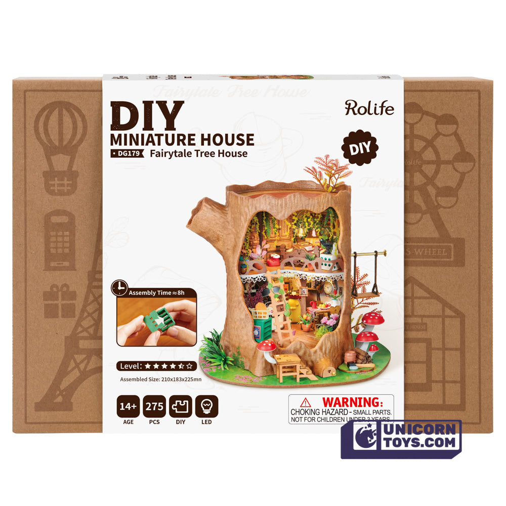 Fairytale Tree House  | Robotime DG179 DIY Dollhouse Miniatures Kit