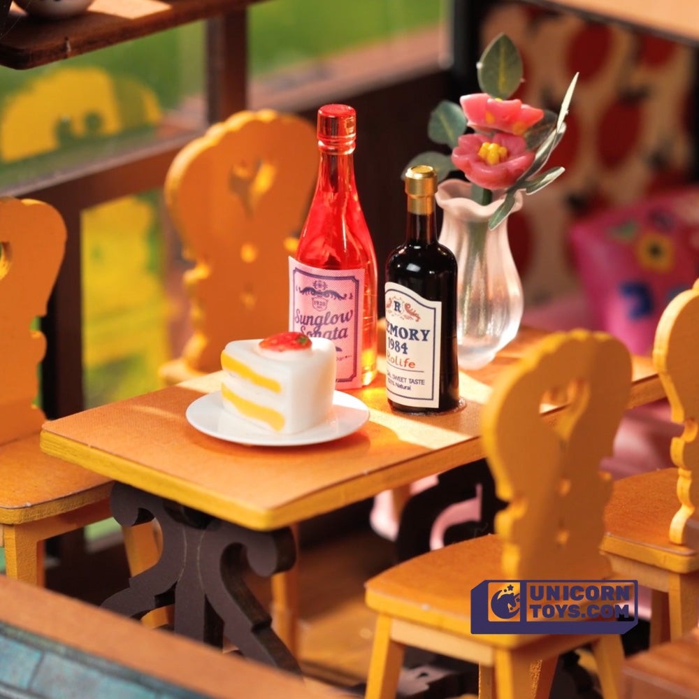 A-Frame Cabin | Robotime DG181 DIY Dollhouse Miniatures Kit