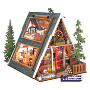 A-Frame Cabin | Robotime DG181 DIY Dollhouse Miniatures Kit